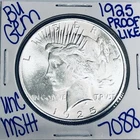 1925 BU UNCIRCULATED SILVER PEACE DOLLAR AUTHENTIC U.S. MINT FREE SHIPPING 7088