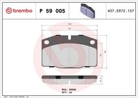 Brembo Bremsbelagsatz, Scheibenbremse P 59 005 FüR Opel Lotus