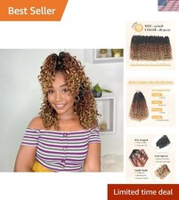 14 Inch Goddess Box Braids Crochet Hair - Curly Ends - 9 Packs for Easy Styling