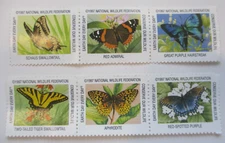Cinderella (6)   1997  "NWF TOPICAL BUTTERFLIES NATIONAL WILDLIFE FED.  MNH NG