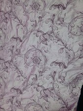 Coupon Tissu Soie Sauvage Brodée Pour Rideaux  6M en laize 135 cm