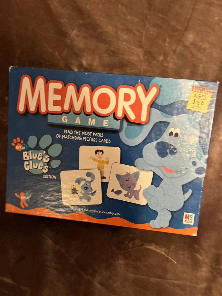 Memory Game Nick Jr. Blue's Clues Edition by Milton Bradley 2003 SUPER CUTE  SEE - Image 3 of 4