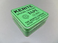 Vintage KERITE Company 3/4inch Splicing Compound Tape Tin (6)