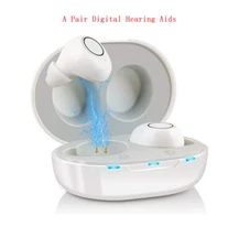 JINGHAO 1 Pair Hearing Aids Invisible In Ear Enhancer Voice Hearing Amplifier