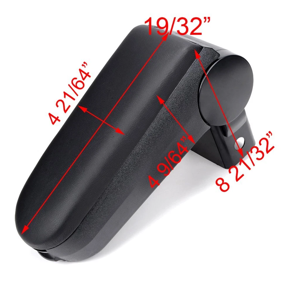 Leather Center Console Armrest Storage Box For 99-04 VW Jetta Bora Golf MK4 GTI - Изображение 2 из 4