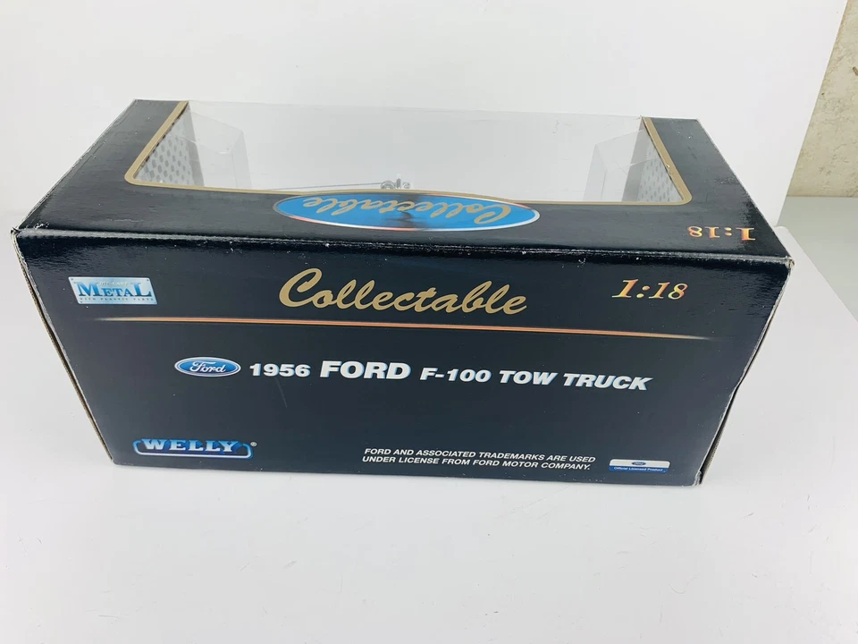 1/18 SCALE WELLY 1956 FORD F-100 TOW TRUCK RAINBOW ROAD SERVICE - Image 4 of 4