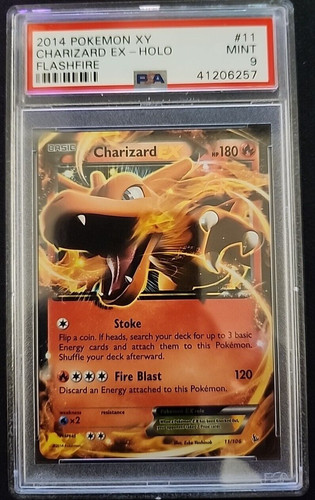Charizard-EX graded PSA 9 for sale on eBay