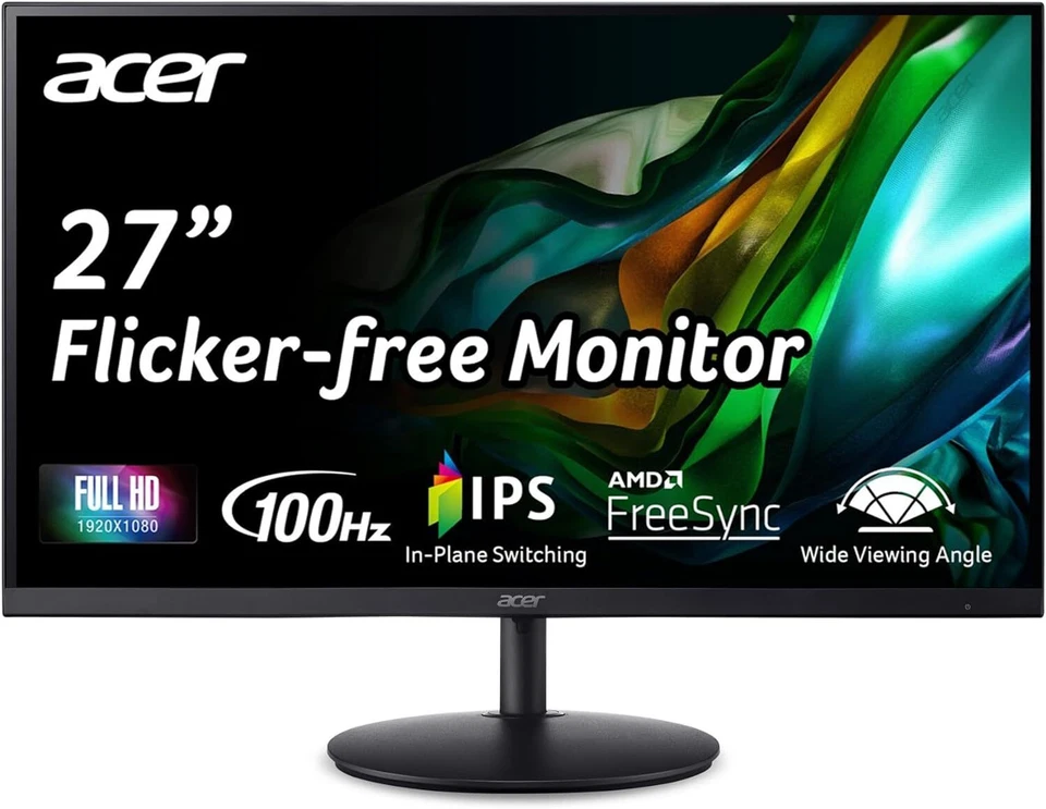 Acer SH2 - 27" Monitor FullHD 1920x1080 100Hz 1ms 250Nit Refurbished