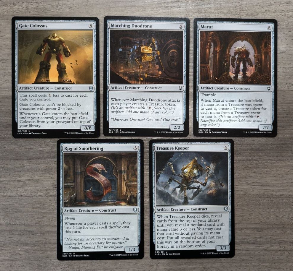 construct cards mtg Copy // (030) Double-Sided Token [Commander 2021 Tokens] This creature gets +1/+1 for each artifact you control. Construct MTG token 1/1 -