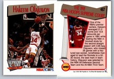 1991 NBA Hoops #467, Hakeem Olajuwon, Houston Rockets, 1992 Team USA, Dream Team