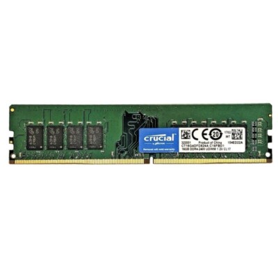 New Crucial 16GB DDR4 2400MHz PC4-19200 Desktop UDIMM