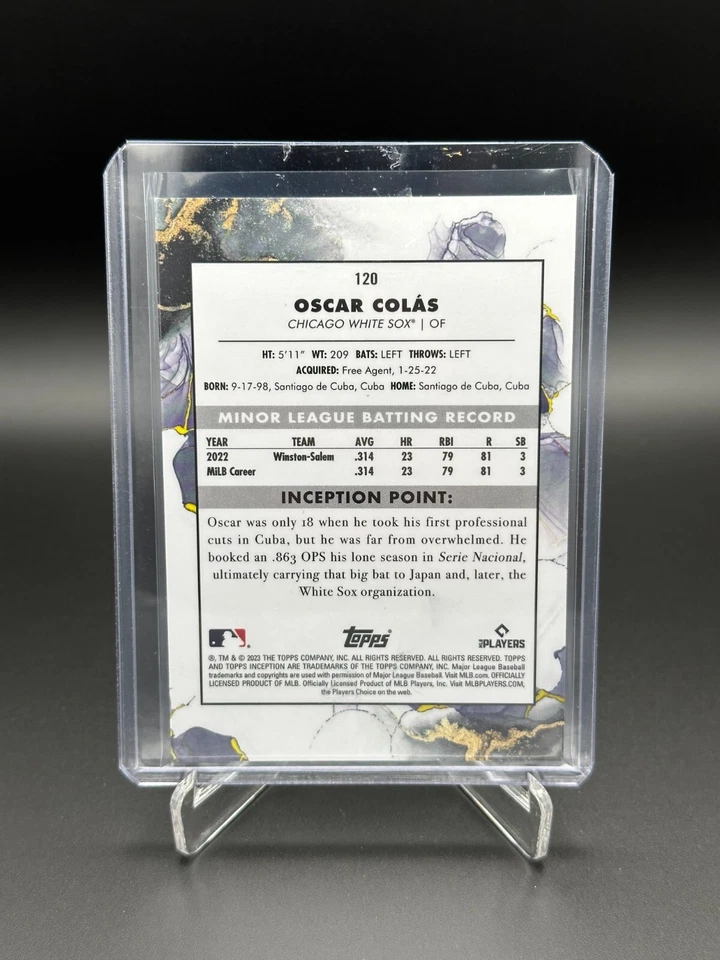 2023 Topps Inception OSCAR COLAS #120 Rookie Pink /99 - Image 2 of 4