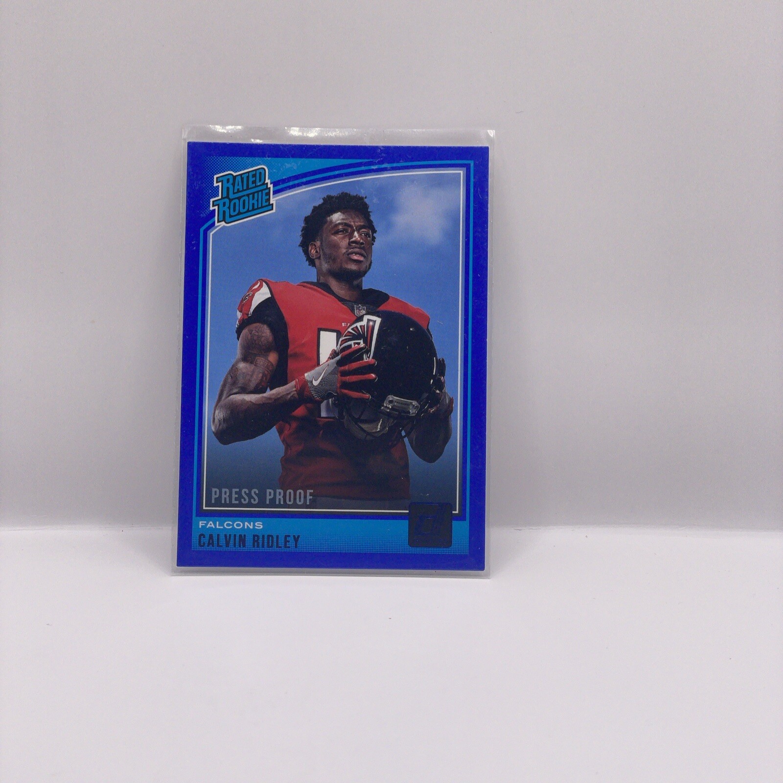 2018 Panini Donruss - Rated Rookie Press Proof Blue #311 Calvin Ridley (RC)