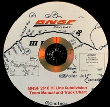 Burlington Northern Santa Fe Hi Line Subdivision Team Manual - PDF Pages on DVD