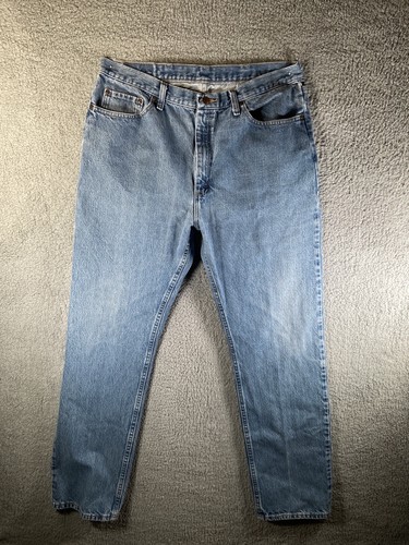 Mens Denim Blue Regular Fit Jeans Size 