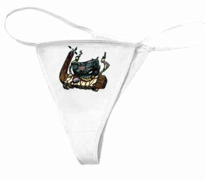 Damen String Tanga MONSTER BEIST IN EISHOCKEYSCHLÄGER EISHOCKEY EISHOCKEYSPIELER