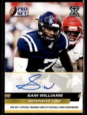 L6,814 - 2022 Leaf Pro Set Draft Prospects Autographs #PSASW1 Sam Williams
