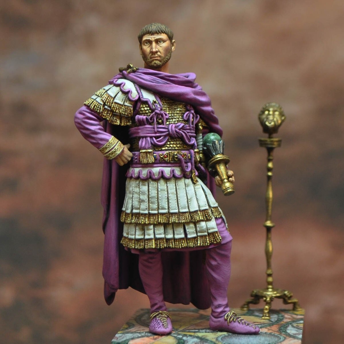 TKC039 マルクス・アウレリウス Marcus Aurelius Valerius Roman Emperor Painted Tin Toy Soldier Pre