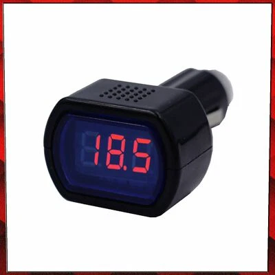12V/24V LED Car Cigarette Socket Voltmeter Voltage Battery Tester Detector Meter