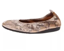 Arche Laius Snake Embossed Slip On Flats Z4353 Women Size US 6 / 37 EU