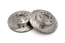 ROFU Max Street Slotted Rear Rotors compatible with Nissan 300ZX 4/5 Lug