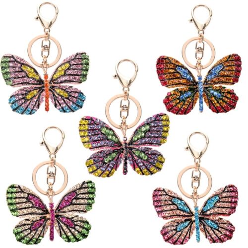 Cute for Butterfly Keychain Crystal for Sparkling Car for Key Chains - Afbeelding 1 van 9