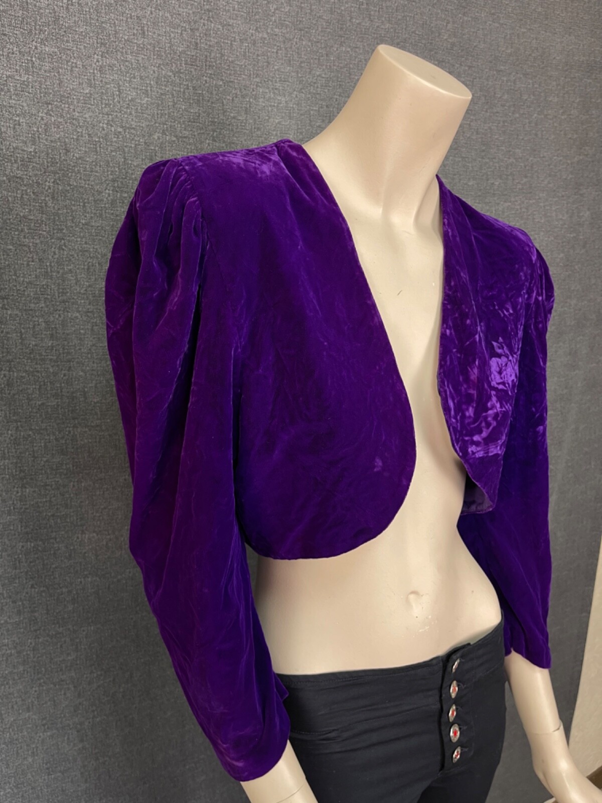 Giacca blazer donna Saint Laurent vintage velluto taglia S M