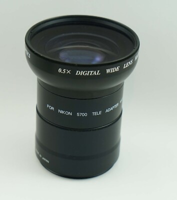 Vision Optics 0.5X Wide Conversion Lens with Nikon 5700 Adapter Tubes
