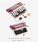 Kiss-lock Leather Coin Purse Women Small Short Wallet Bag Money Change Holder US — photo 3