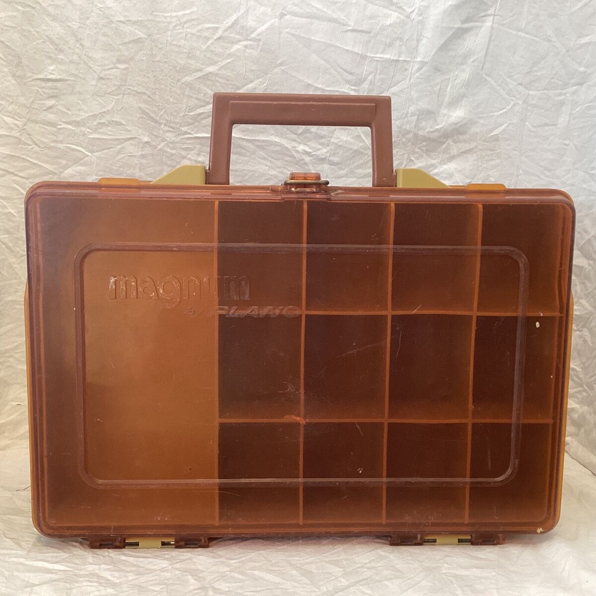 Vintage Model 1126 Magnum By Plano Double-Sided Fishing Tackle Box
