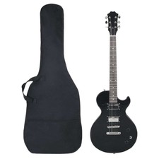 Electric Guitar For Beginner - 6 String Acoustic Instrument In Black With U2w9