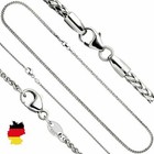 Zopfkette ECHT Weißgold 333 585 8 14 Karat Halskette Goldkette 40 42 45 50 cm