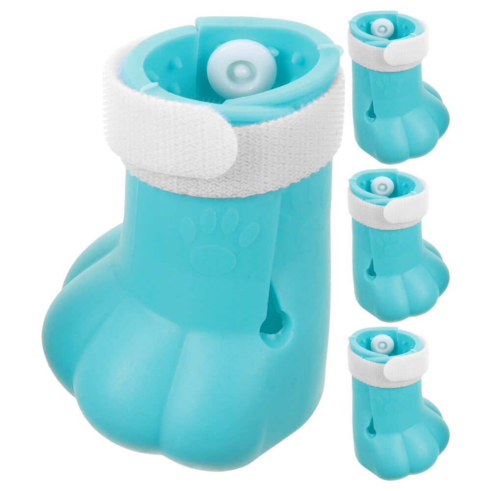 4pcs Claw Caps for Cats Pet Grooming Anti Scratching Boots Silicone Cat