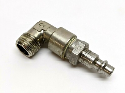 Camozzi 1/4  NPT Male Thread Right Angle Connector To Quick Connect Plug
