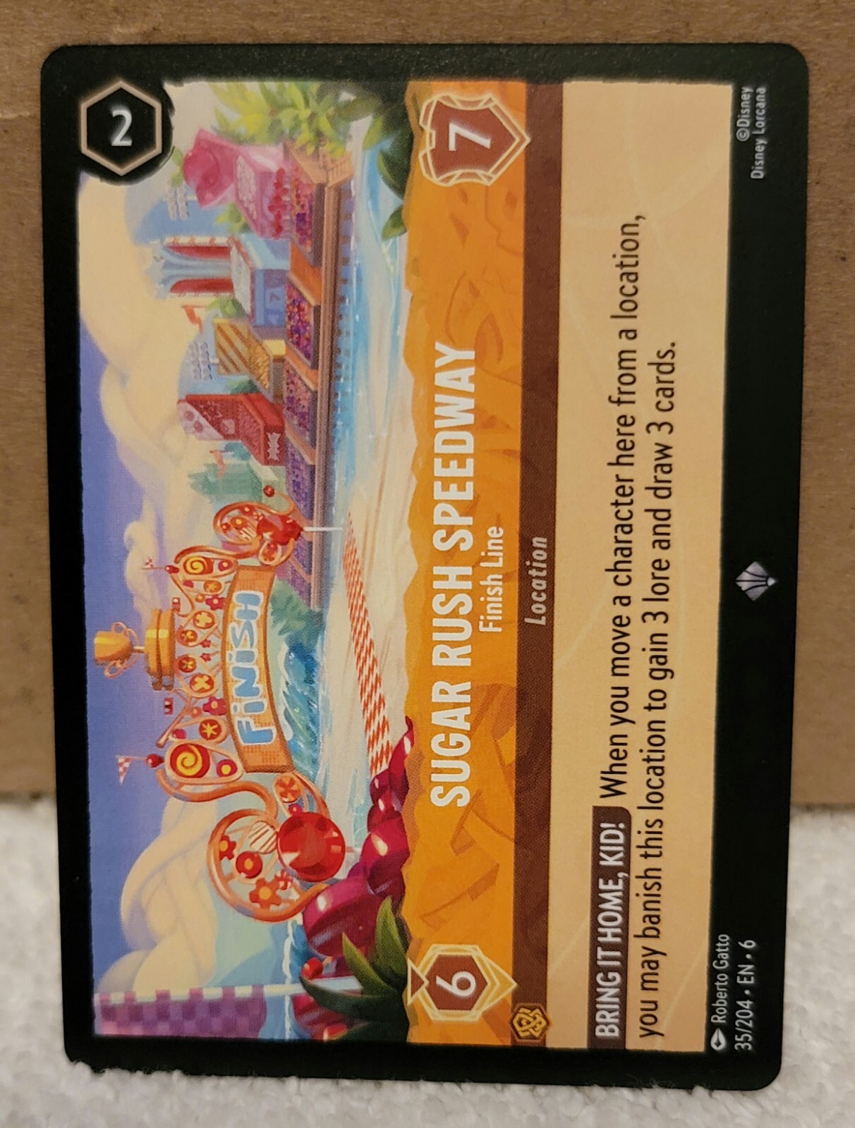 Disney Lorcana TCG - Sugar Rush Speedway Finish Line - 35/204 Azurite Sea NM