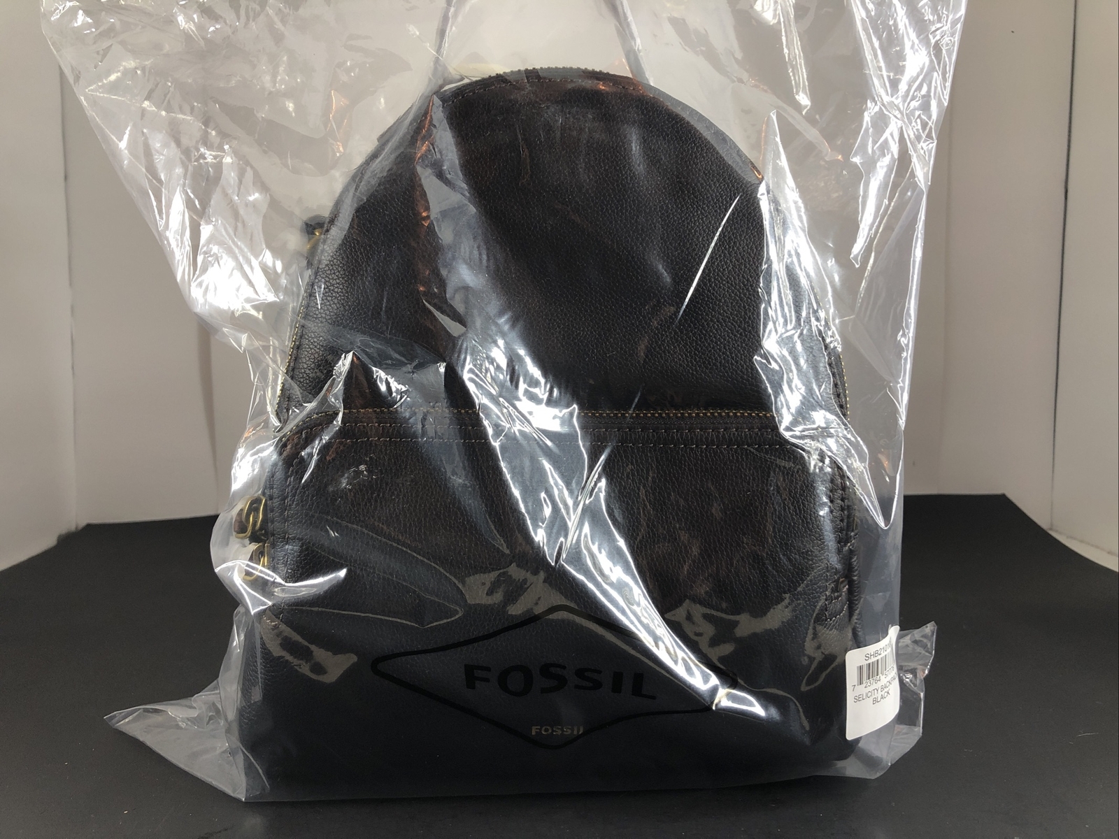 Fossil Felicity Backpack Black Leather 
