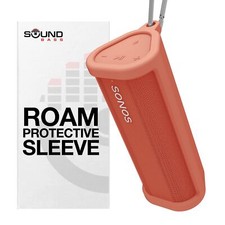 Heavy Duty Protective Silicone Carrying Case for Sonos Roam 2 Red