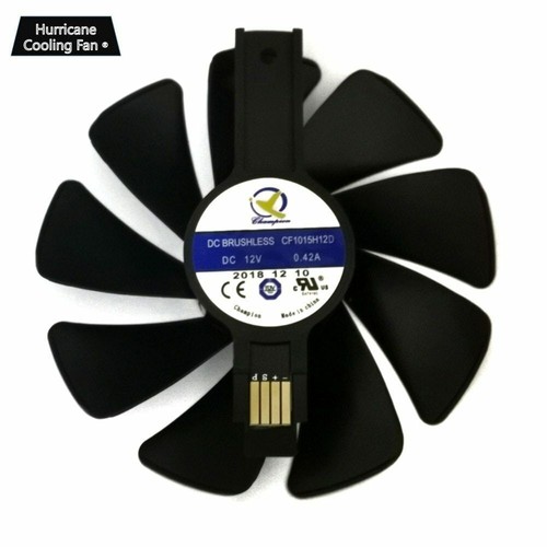 Cooling Fan For Sapphire NITRO RX480 RX470 GPU CF1015H12D HQ 95 mm - Picture 6 of 10