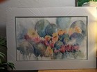 BLOOMING CACTI CACTUS SOUTHWEST WATERCOLOR PAINTING Matted Signed (Moving Sale) — photo 2