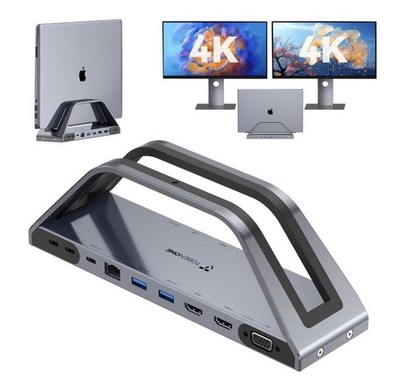 TobenONE 14in1 MacBook ProAir Docking Station Dual 4K Monitor