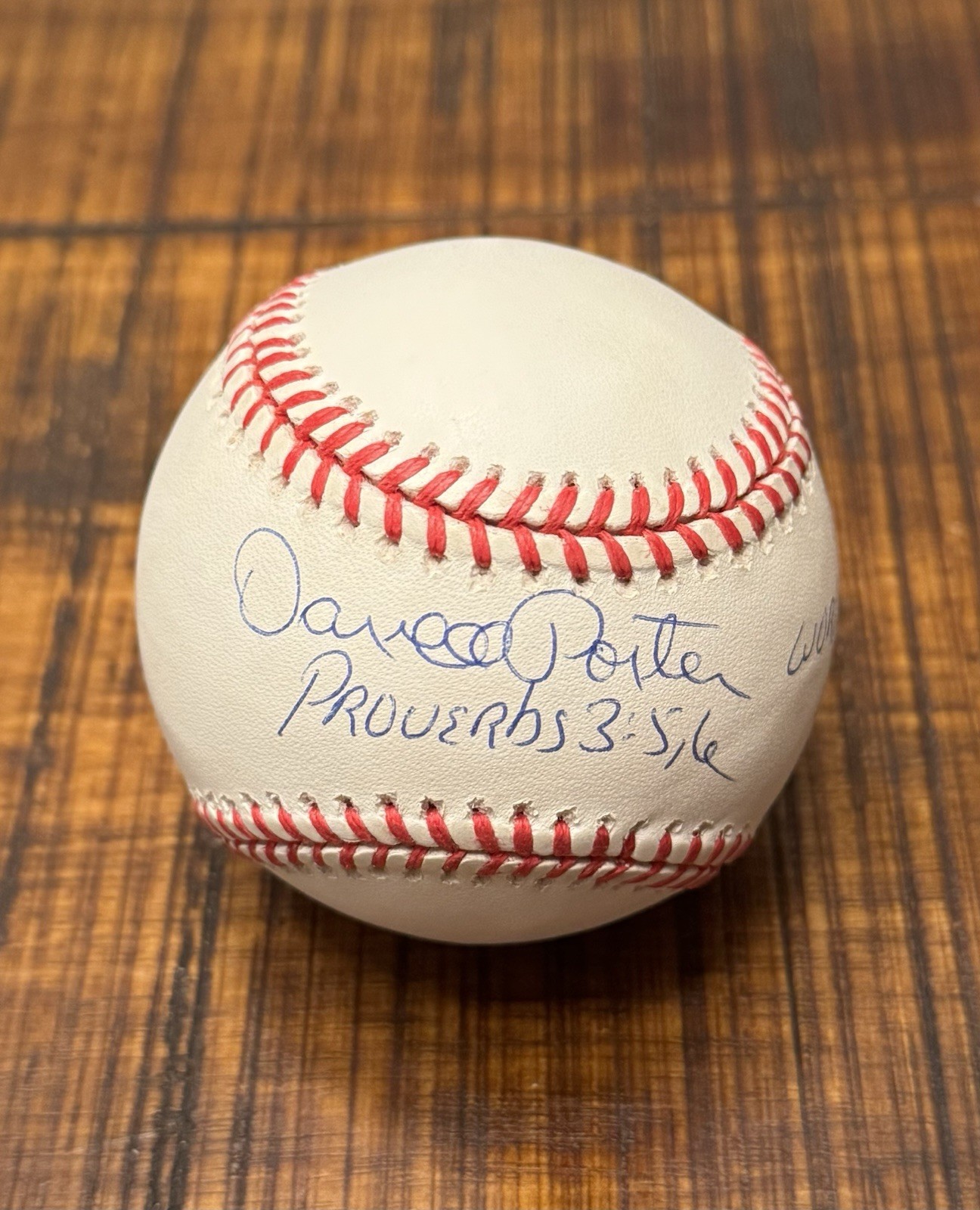 DARRELL PORTER SIGNED AUTOGRAPHED ONL BASEBALL W/ 1982 WS MVP INSCRIPTION JSA