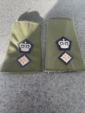 2 British Army Royal Signals Lieutenant Colonel Blue Edged Crown & Pip Rank Side