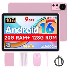 Tablet 10.1Inch Android 16.0, RAM 20GB 4 16Expand ROM 128GB, 6000mAh Battery...