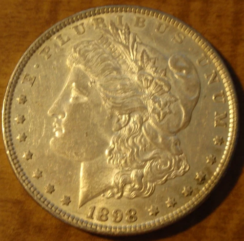 1898 $1 Morgan Silver Dollar in high AU