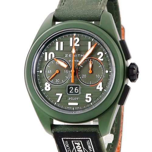 ZENITH Pilot Big Date Flyback Porter Edition 49.4001.3652/63.I...