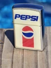RARE Vintage PEPSI COLA LIGHTER Chrome