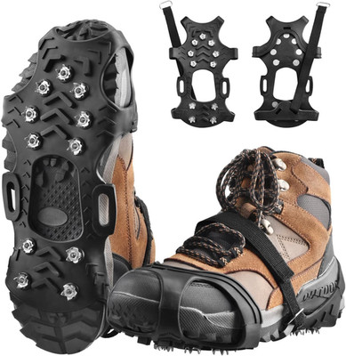Ice Cleats for Shoes and Boots anti Slip Ice Grips Snow Crampons Traction Cleats