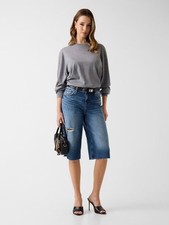 BERMUDA DONNA BAGGY IN DENIM GUESS W6GD91D0695