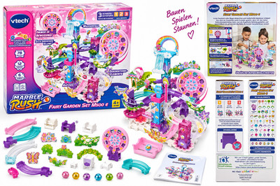 VTech Marble Rush Fairy Garden Set Kugelbahn 78 Teile M500 E ab 4+ NEU & OVP