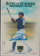 2023 Chronicles Jasson Dominguez America's Pastime Green Boys of Summer Auto 3/5